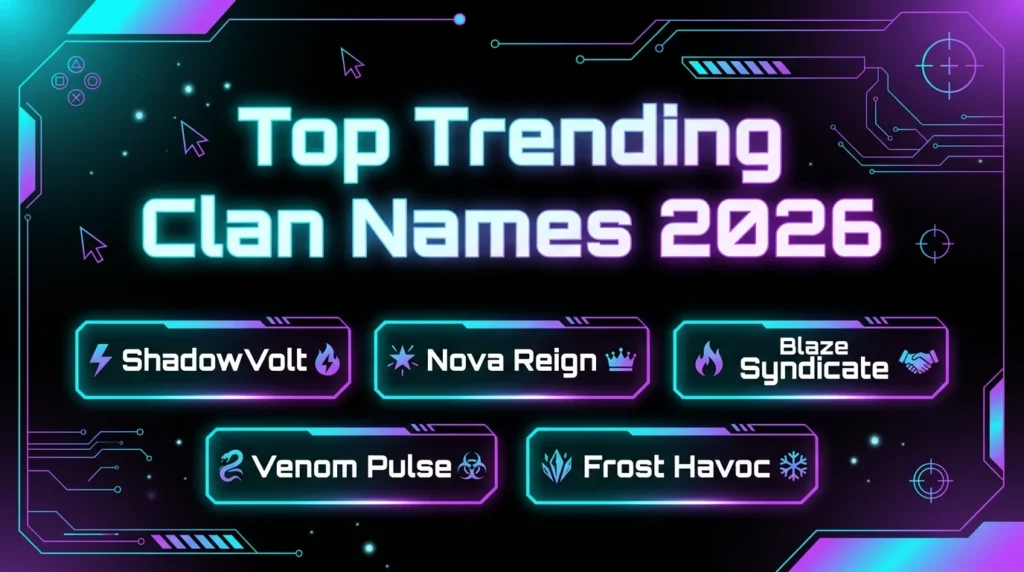 Cool Clan Names For Competitive Teams