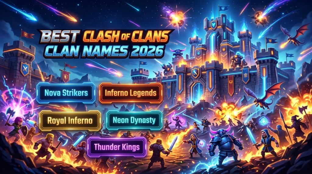 Cool Clan Names for Competitive Wars