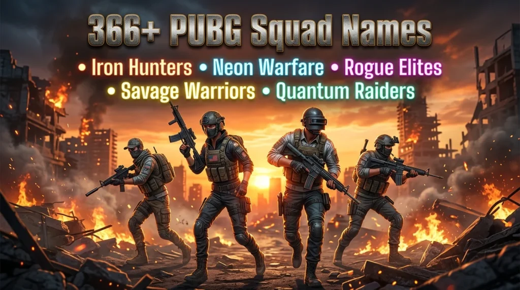 Cool PUBG Clan Names for Competitive Teams 🏆