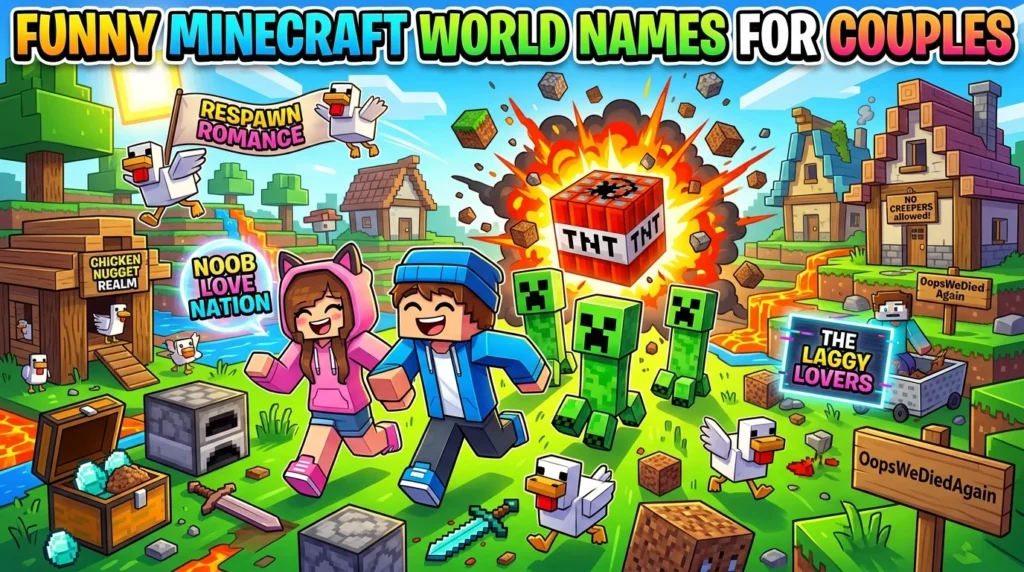 Cute Minecraft World Names for Couples With Meaning