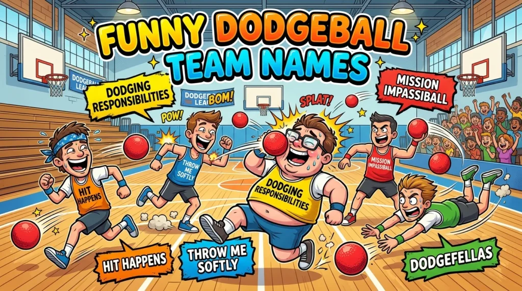 Dodgeball Team Names Movie Inspired