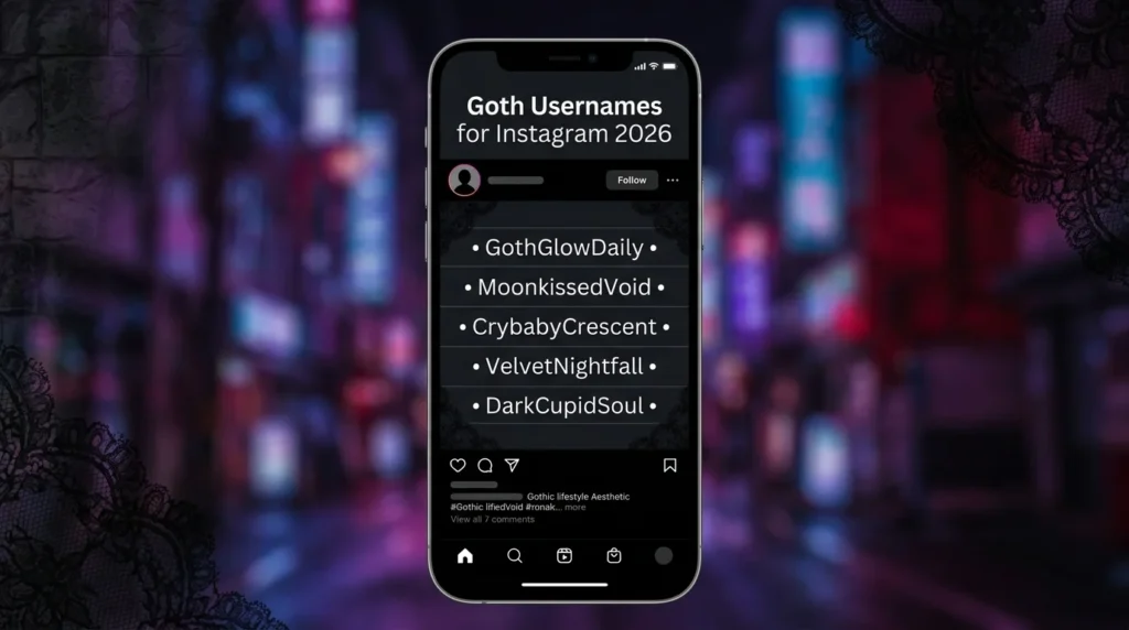 Edgy Goth Usernames ⚡