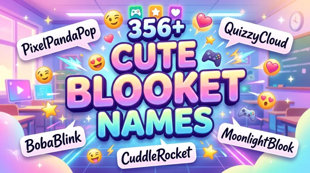 Funny Blooket Names for School Competitions