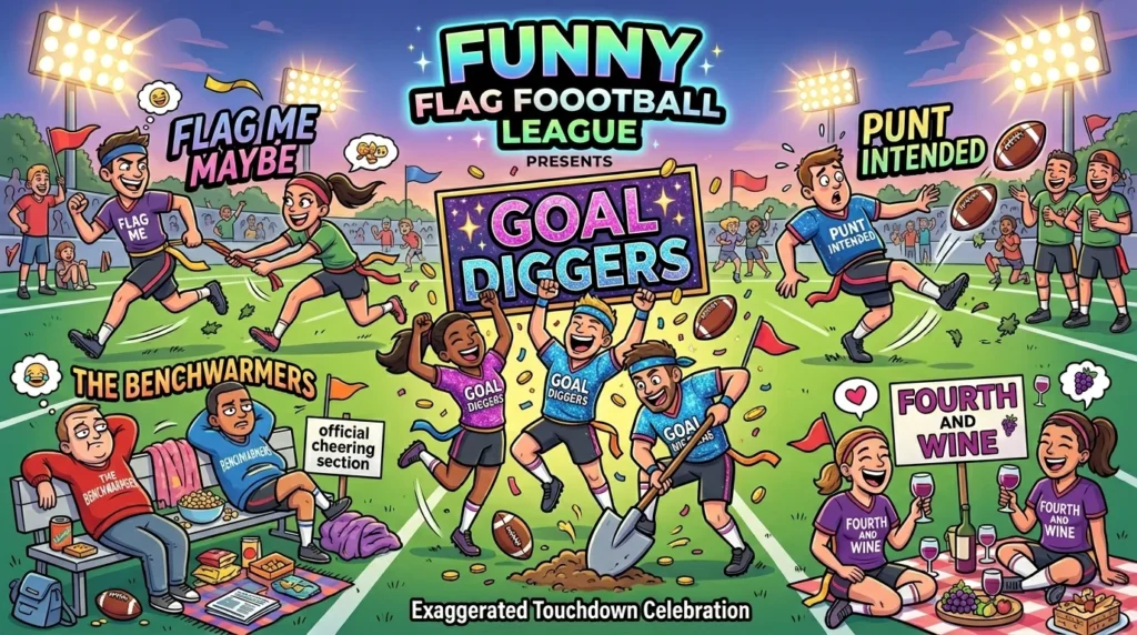 Funny Flag Football Team Names 😂