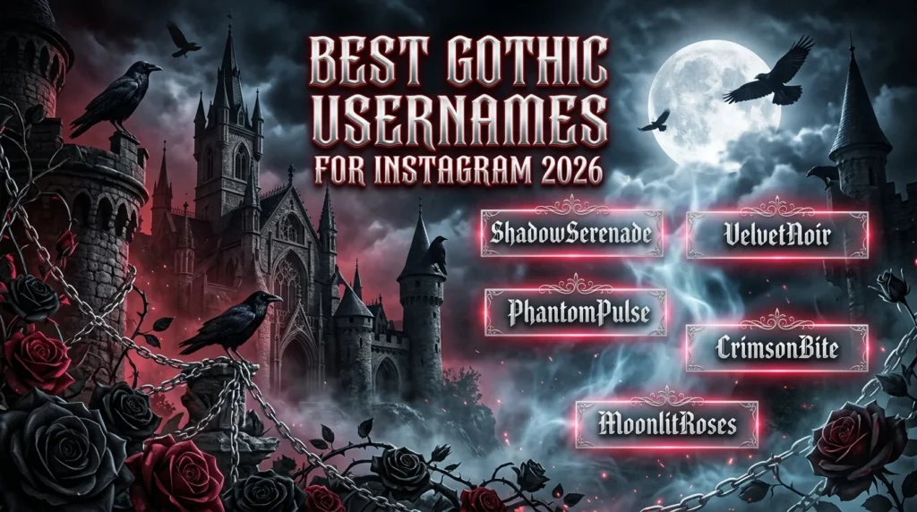 Funny Gothic Usernames for Instagram 😂🖤
