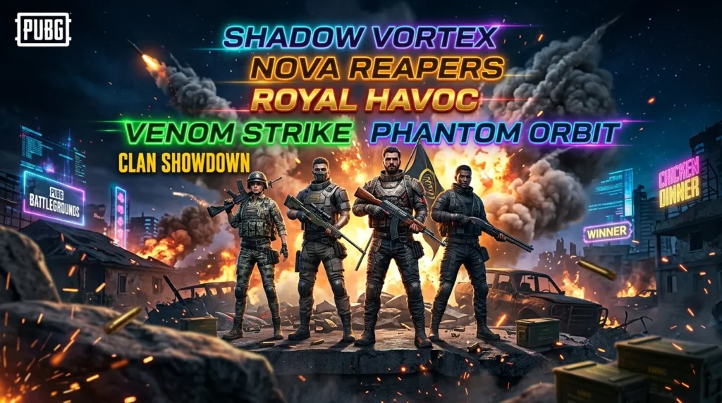 Funny PUBG Clan Names for Friends