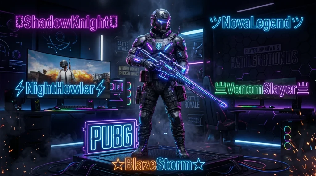 PUBG Name Suggestions for Boy