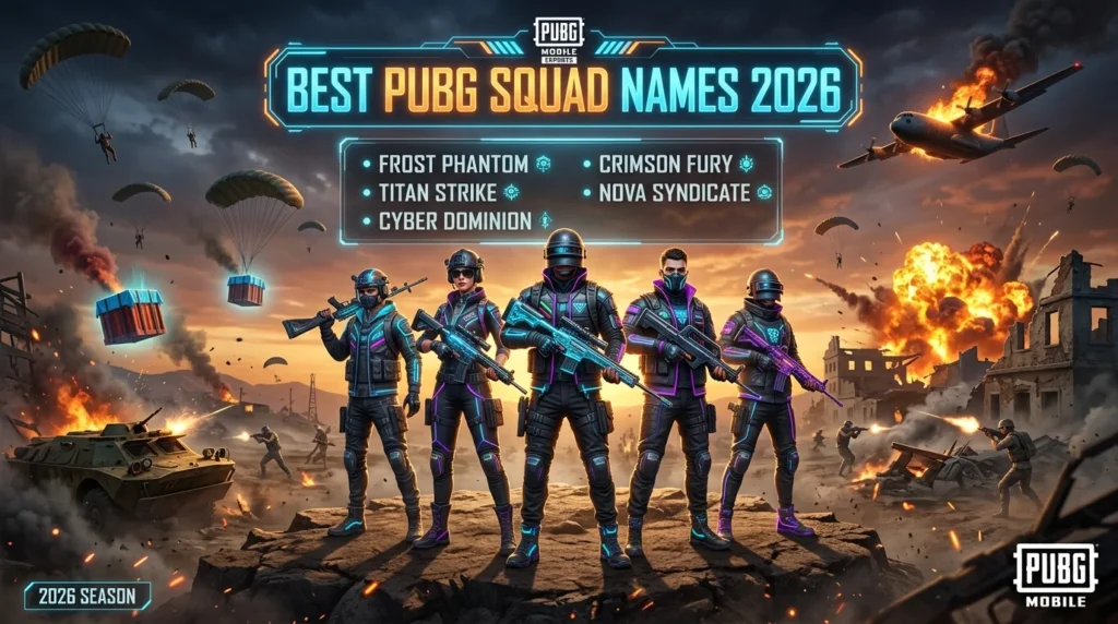 PUBG Squad Names With Meaning 🧠