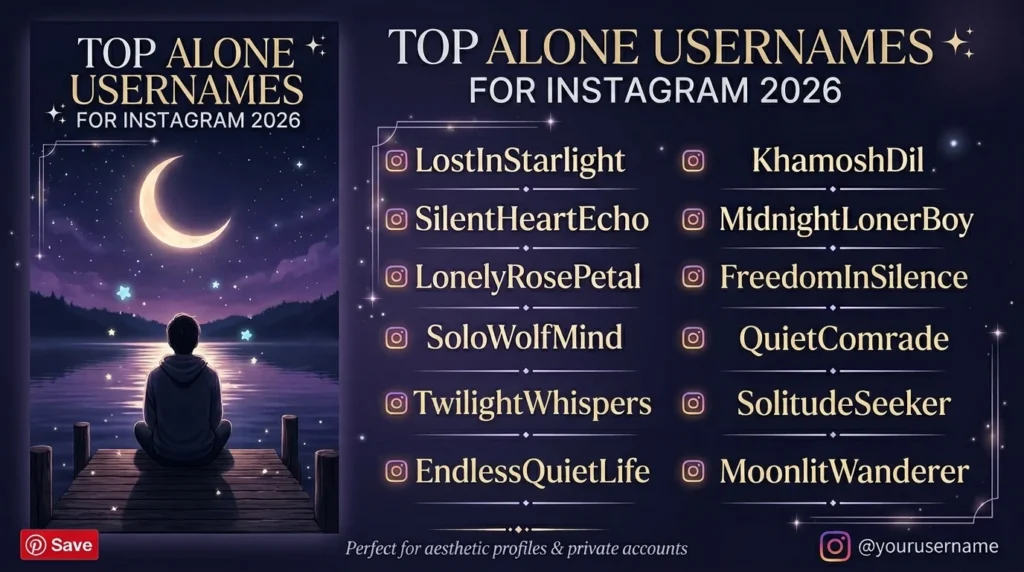 Aesthetic Alone Usernames for Instagram