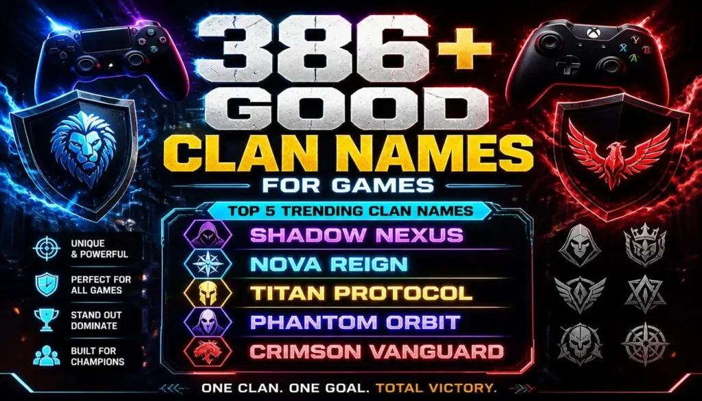 Aesthetic Clan Names for Modern Gamers