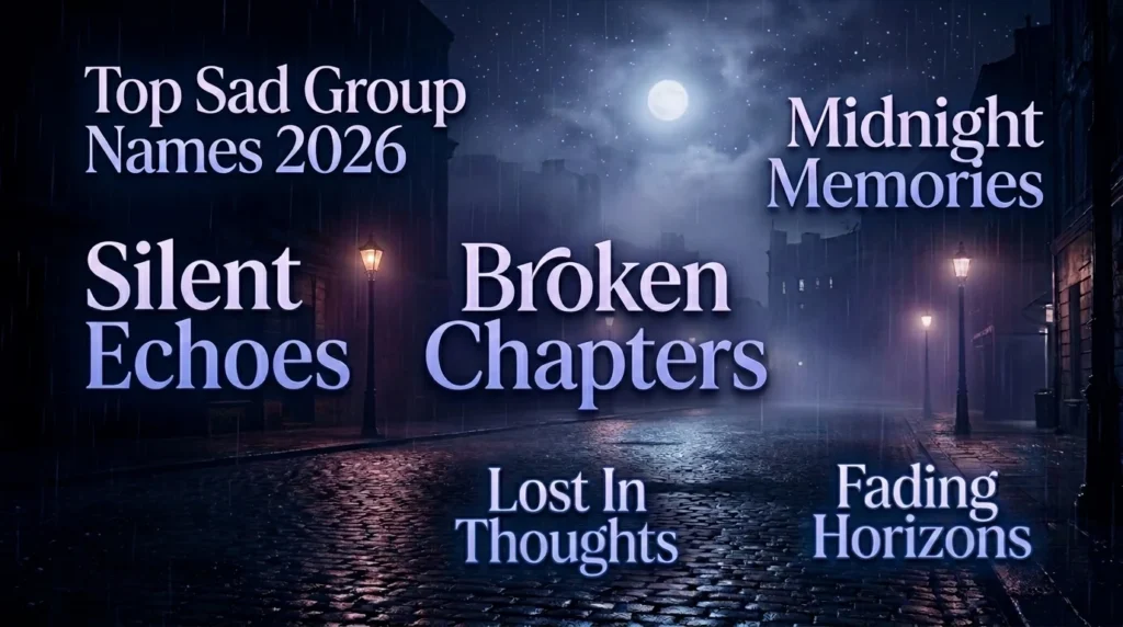 Aesthetic Sad Group Names