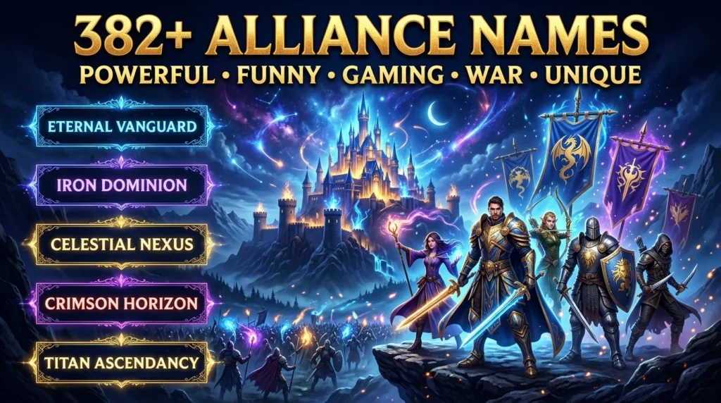 Alliance Names for War Games