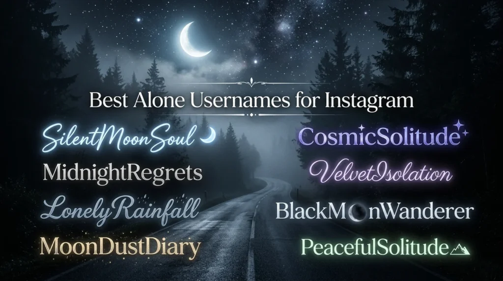Alone Username for Instagram for Boy