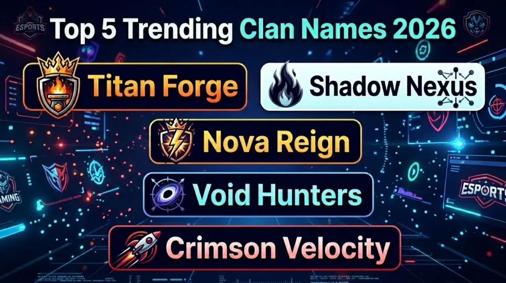 Best Esports Clan Names