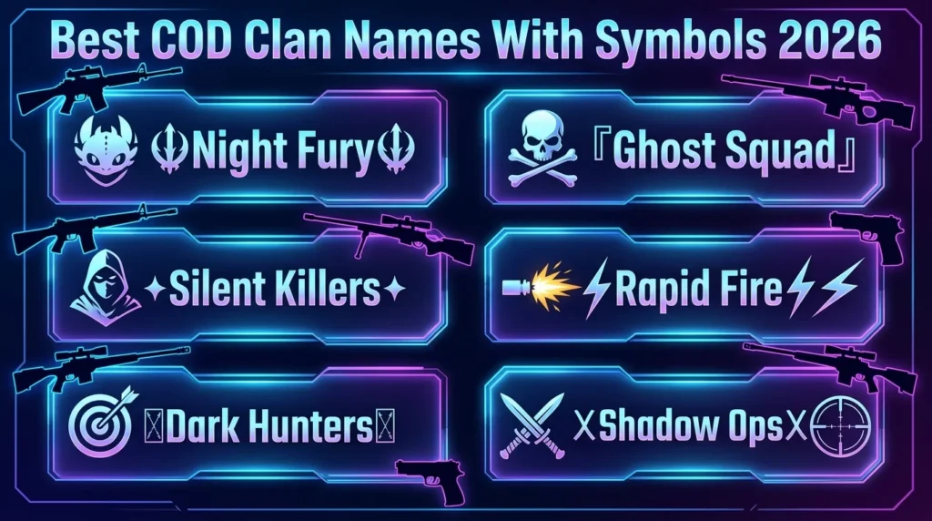 Cool COD Clan Names for Competitive Teams