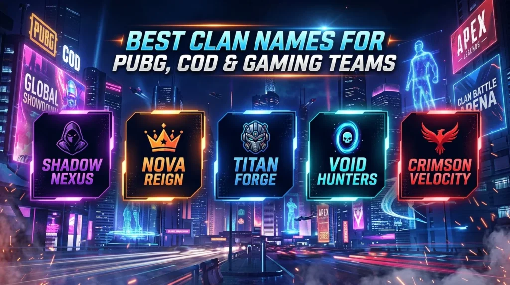 Cool Clan Names for Competitive Gaming