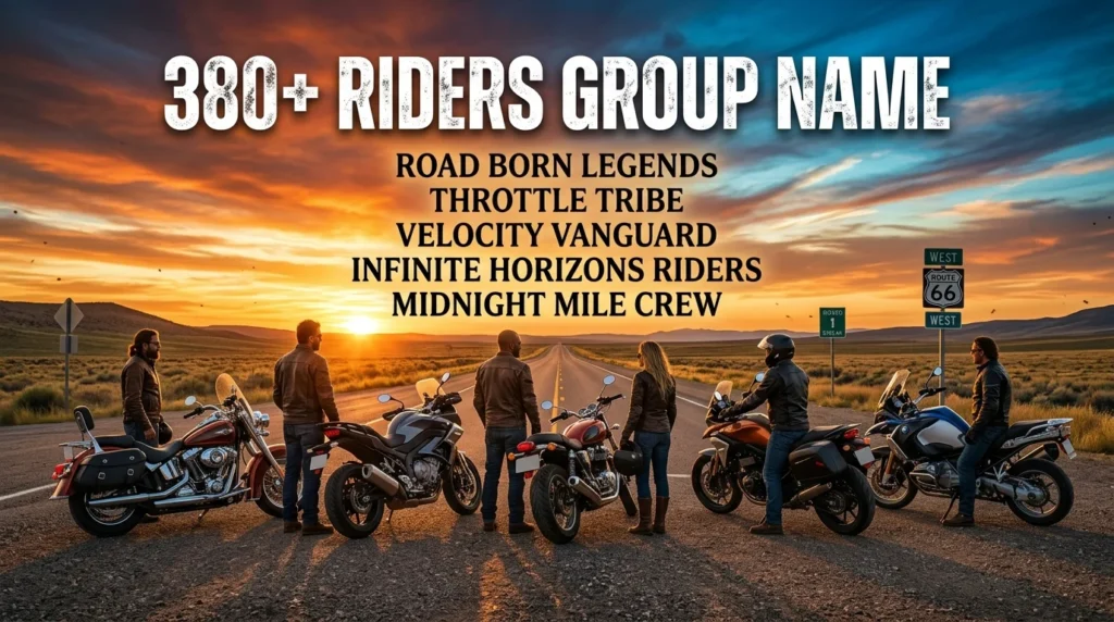 Cool Riders Team Names