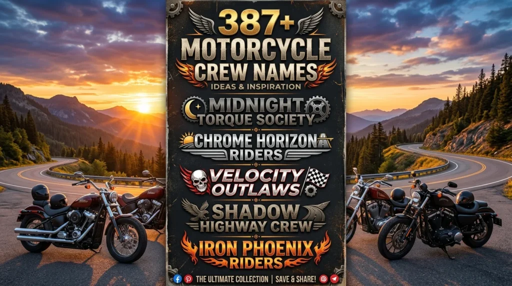 Funny Motorcycle Crew Names 😂