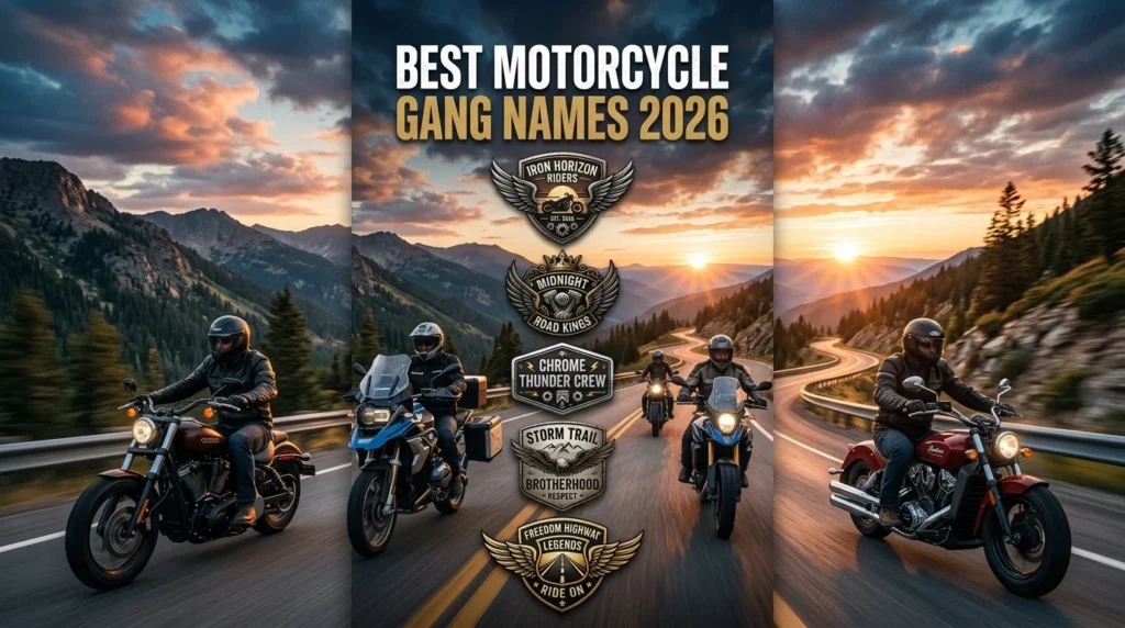 Modern Motorcycle Gang Names 2026 🚀
