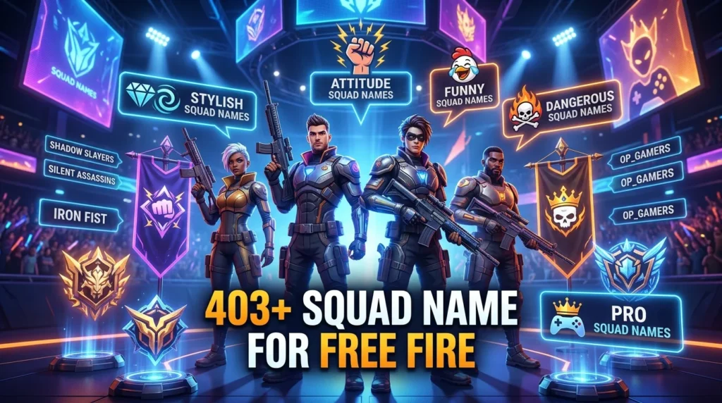 4 Letter Squad Names for ML