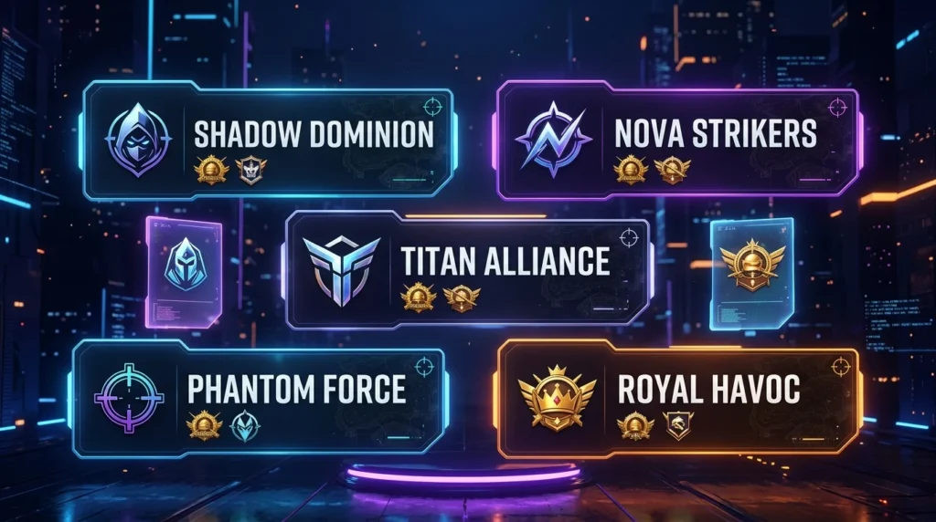 Best Team Names for PUBG for Girl