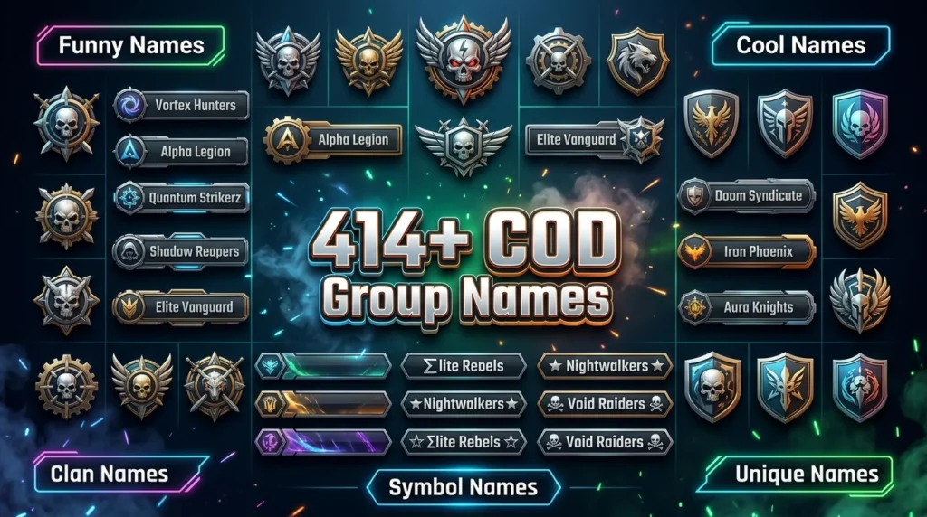 COD Group Names Generator Ideas