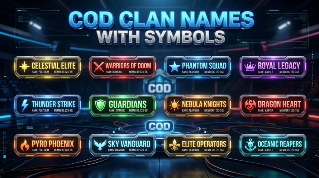 Call Of Duty Team Names In Game
