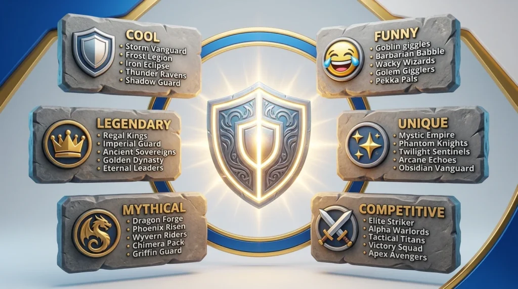 Cool Clan Names for CoC for Boys