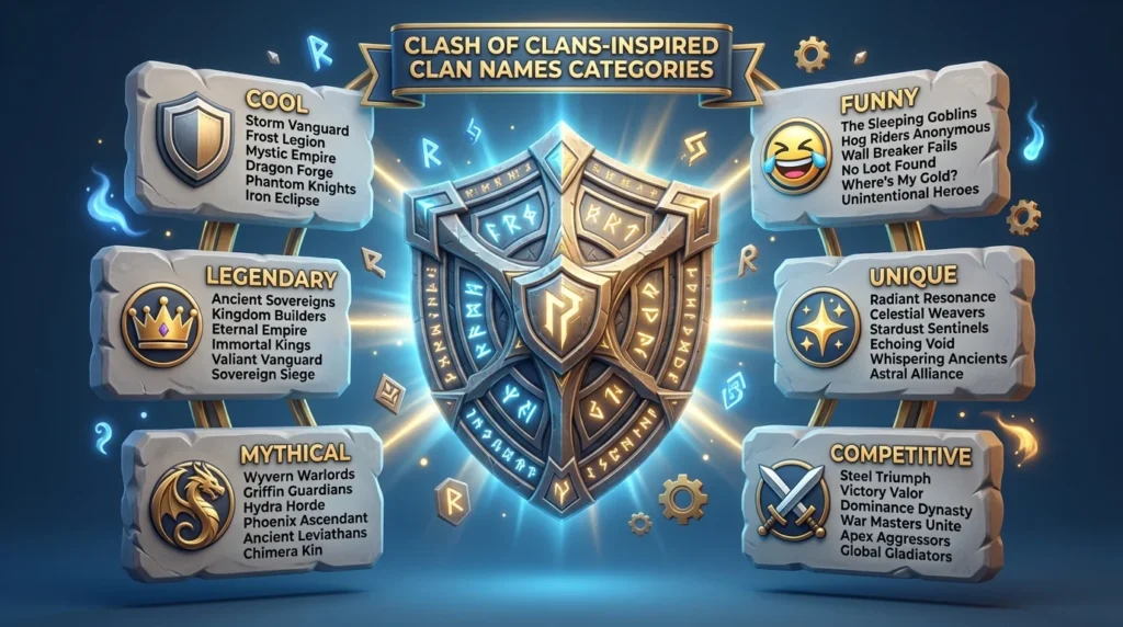 Cool Clan Names for CoC with Meaning