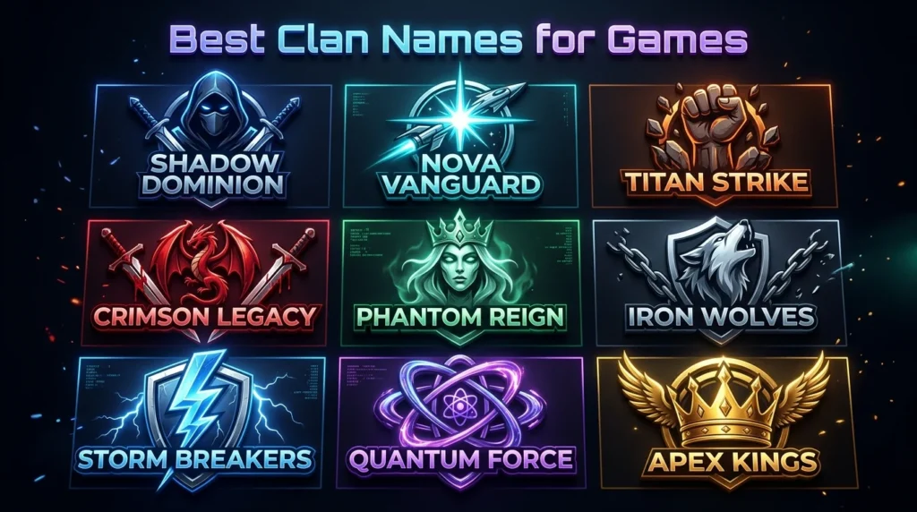 Cool Clan Names for Gaming