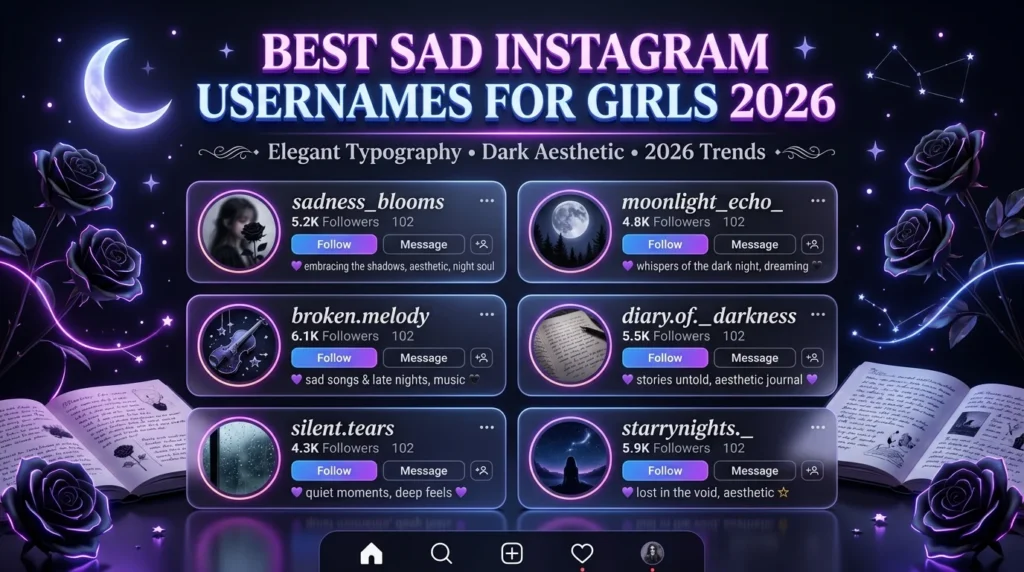 Cute Yet Sad Instagram Usernames