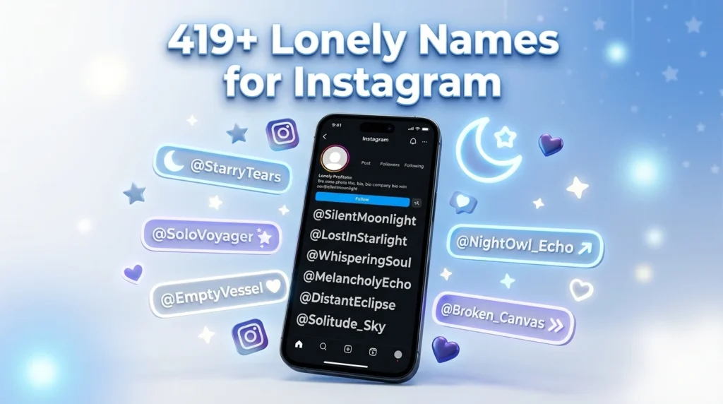 Lonely Names for Instagram with Meaning