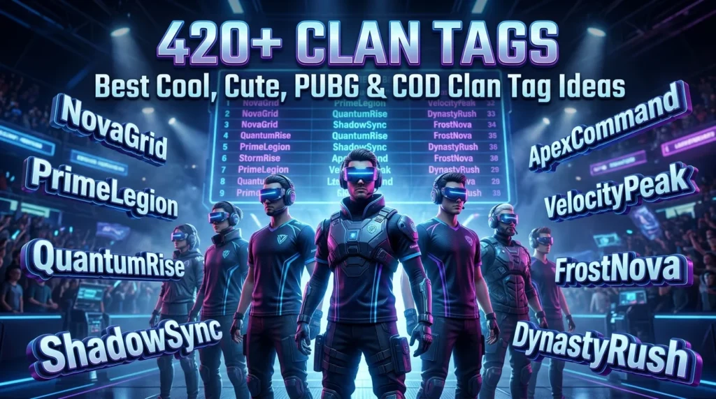 Modern Trending Clan Tags for 2026