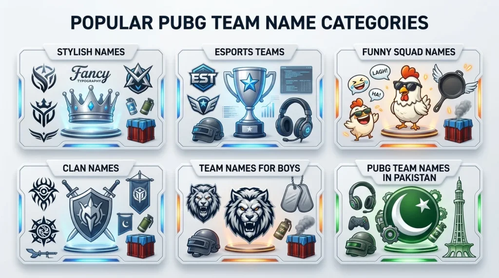 PUBG Team Name Ideas