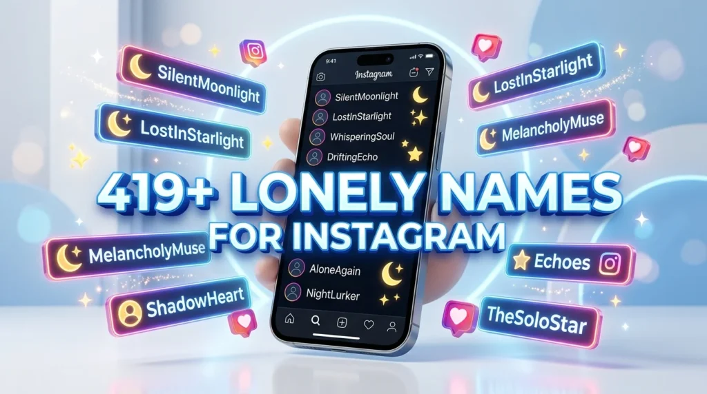 Sad Lonely Names for Instagram