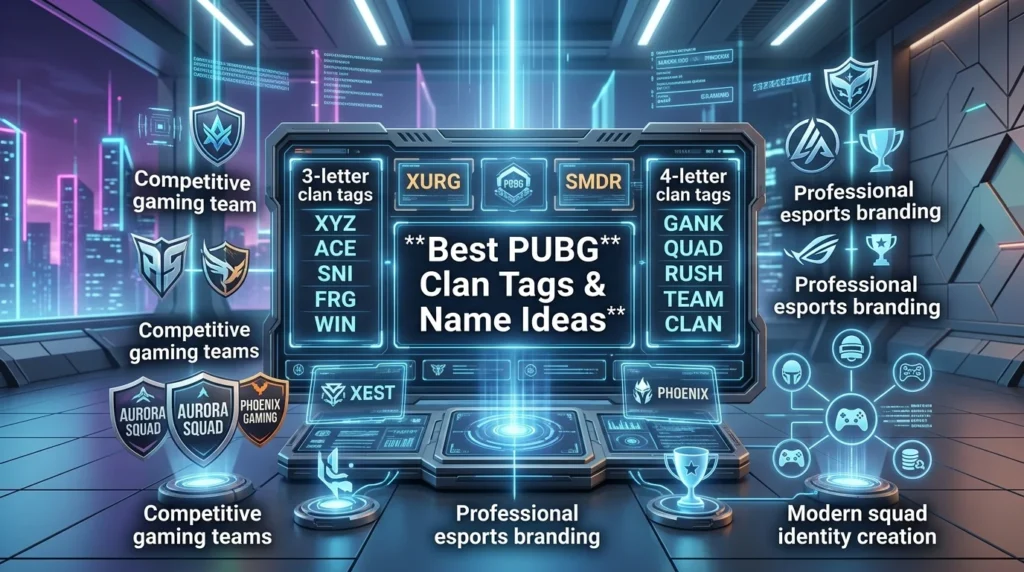 Short and Memorable PUBG Clan Names