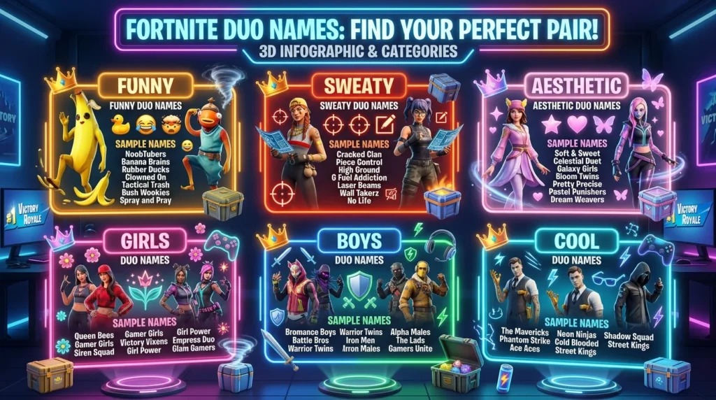 Sweaty Fortnite Duo Names
