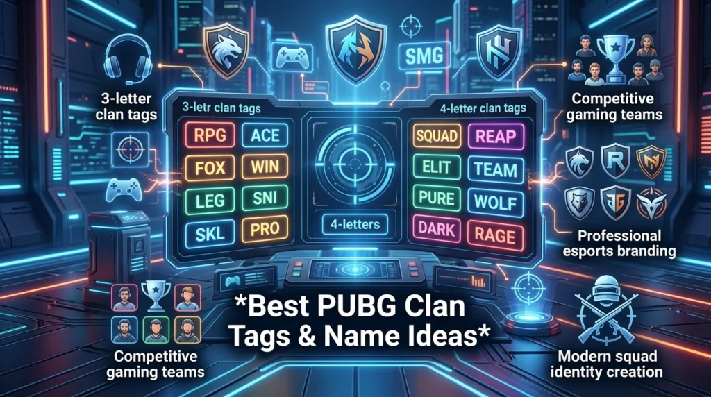 Trending PUBG Clan Tags