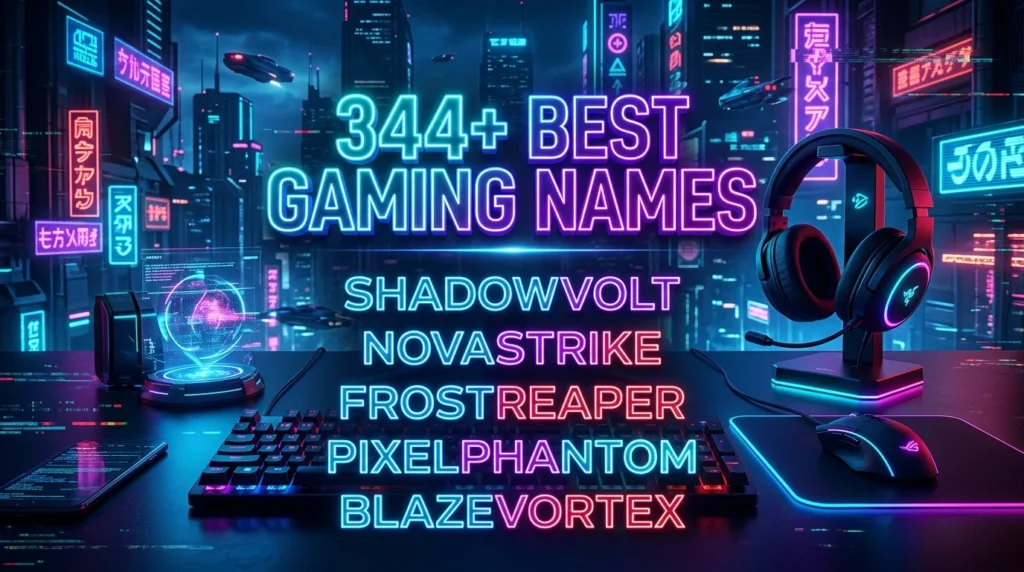 344+Best Gaming Names