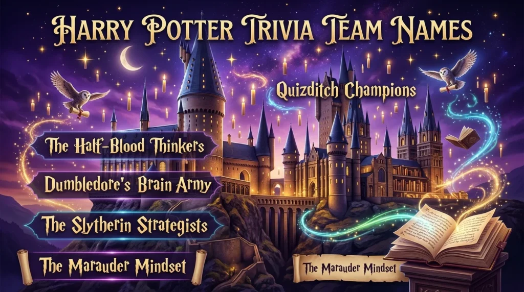 353+ Harry Potter Trivia Team Name