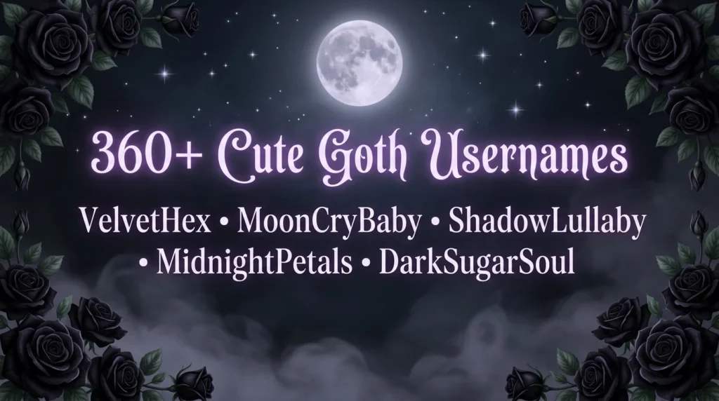 360+ Cute Goth Usernames 🖤✨