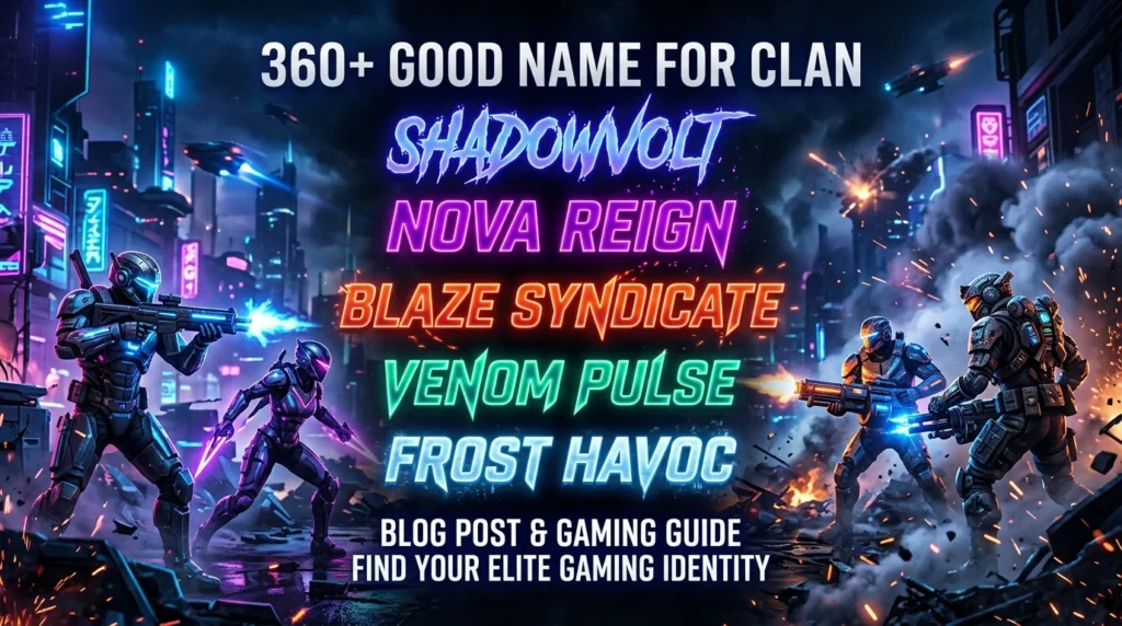 360+ Good Name For Clan