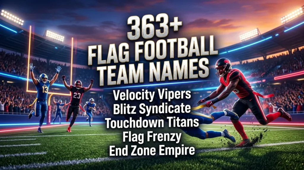 364 + Flag Football Team Name