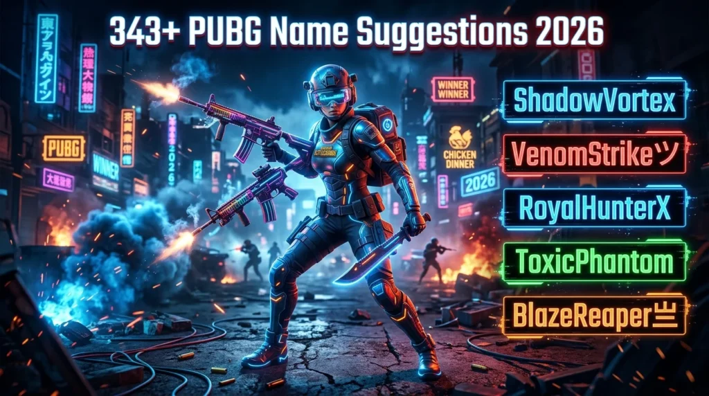 PUBG Name Suggestions 2026