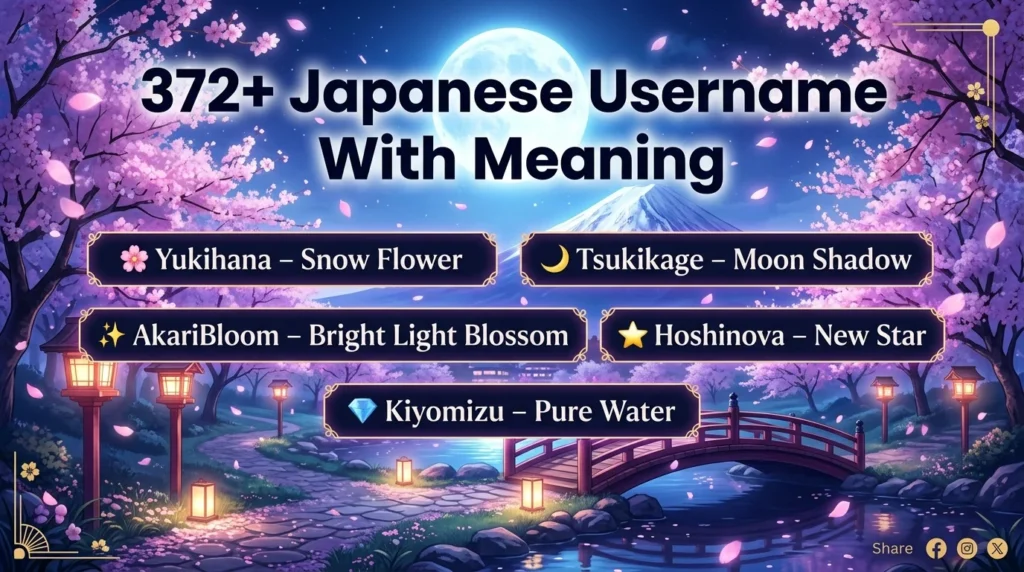 372+ Japanese Username With Meaning