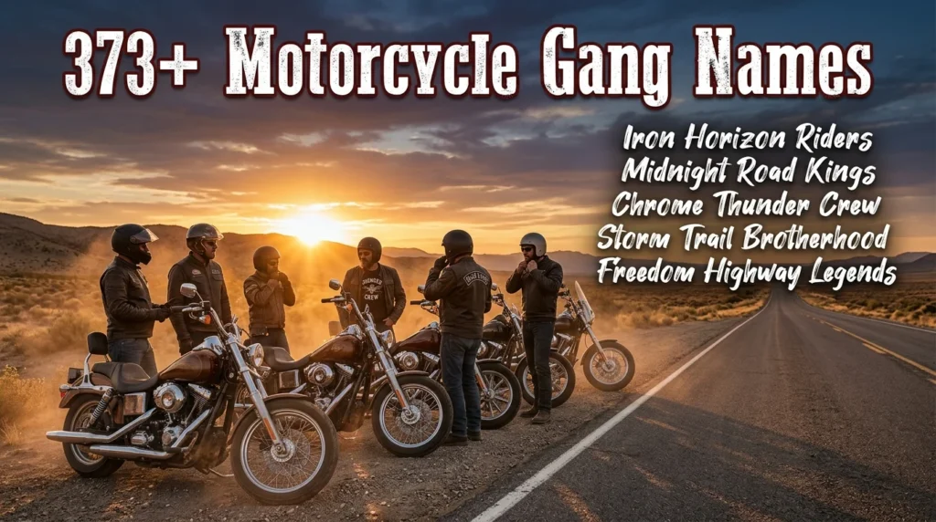 373+ Motorcycle Gang Names