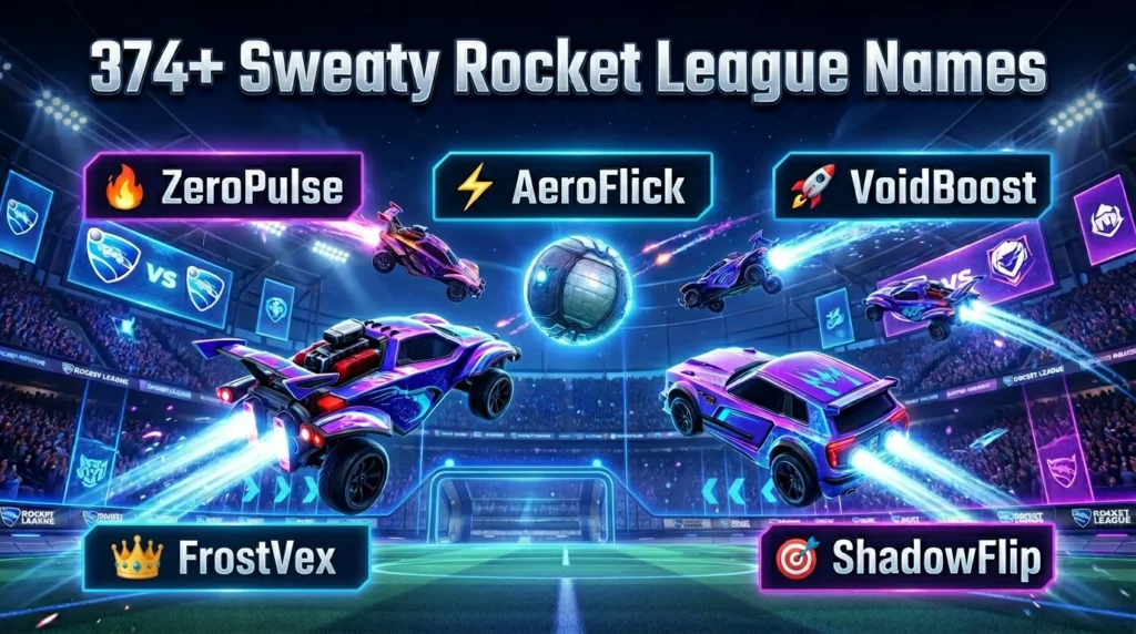 374+ Sweaty Rocket League Names