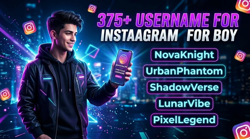 376 + Username for Instagram for Boy