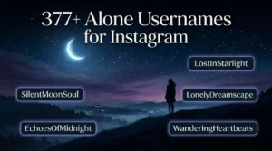 377+ Alone Usernames for Instagram