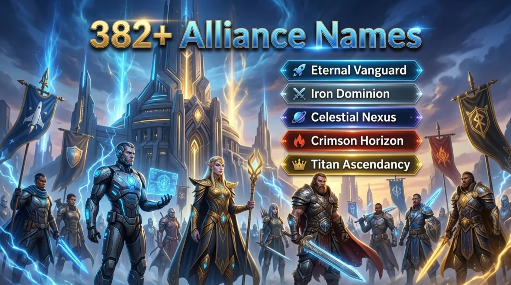 382+ Alliance Names